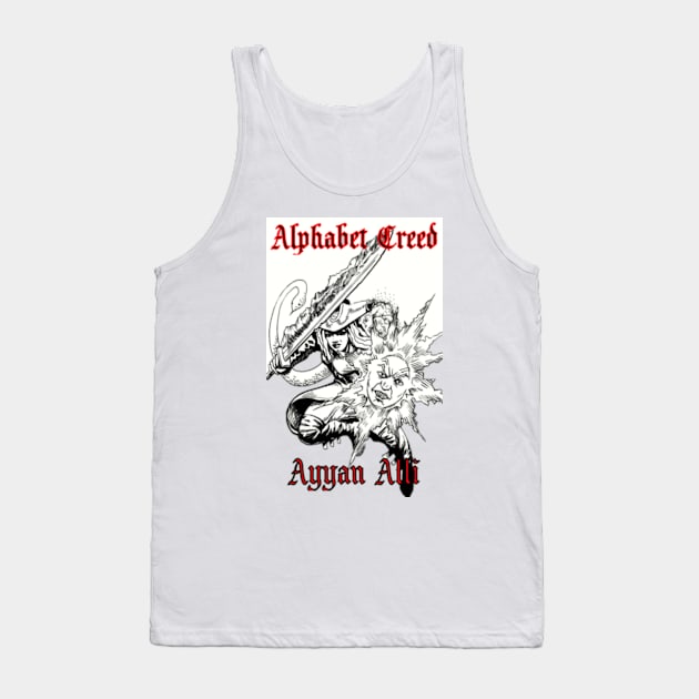 Ayyan Alphabet Creed Silueta Tank Top by Forms Theory Comics